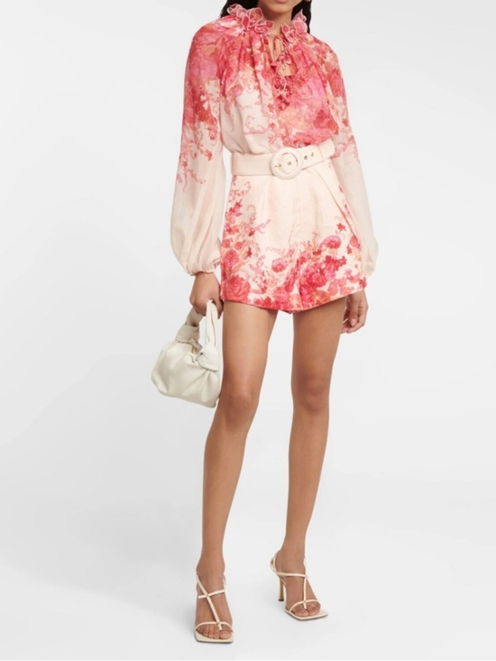 Zimmermann Pants - Zimmerman Pink Belted Women’s Shorts